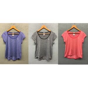Adidas‎ Workout T-Shirts Women's Size L Lot of 3 Purple Gray Pink Athletic